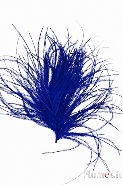 Struisvogel lont zonder hart - 10 cm - donkerblauw